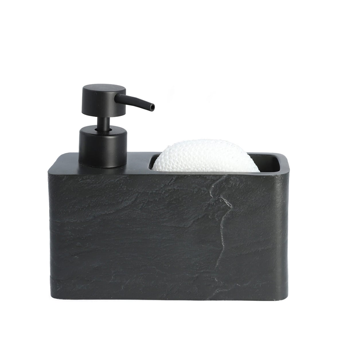 Dozownik TEANA czarny 17x15 cm