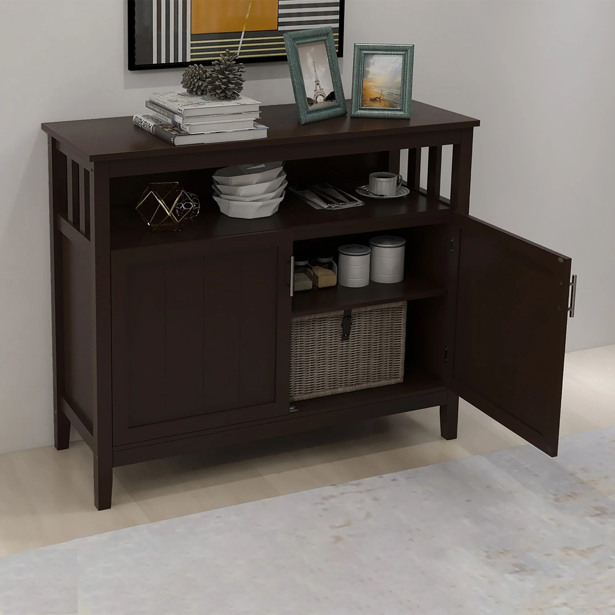Kitchen Storage Sideboard Buffet Server Cabinet