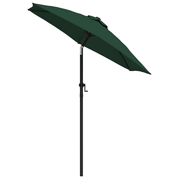 Parasol d'exterieur 200 x 211 cm aluminium vert Helloshop26