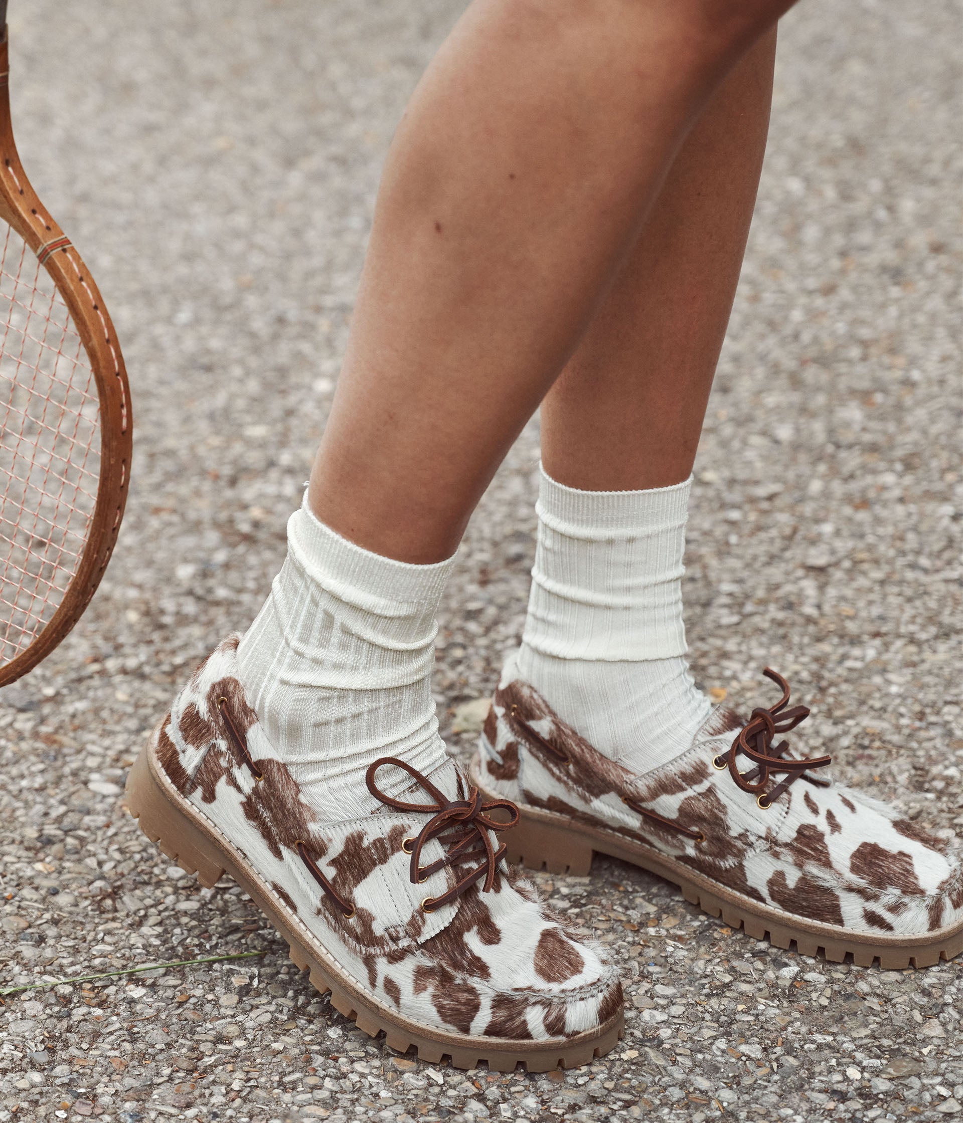 Chaussures bateau vache Bart