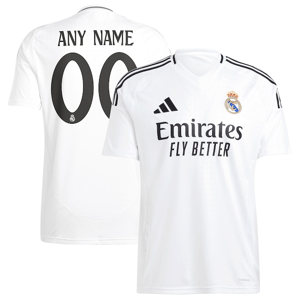 Los Merengues adidas 2024/25 Home Replica Custom Jersey - White