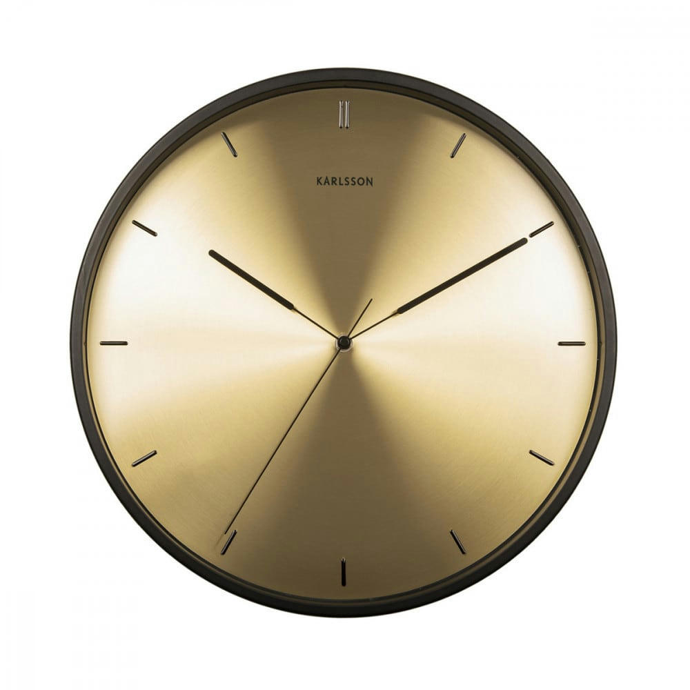FINESSE - Horloge brillante cuivrée diam 40cm