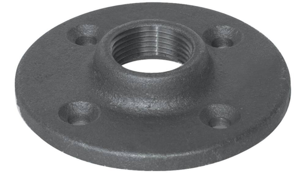 Aqua-Dynamic Galvanized Black Iron Fitting Floor Flange, 1/2-in
