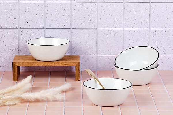 Bol PURE 16cm - 4 pièces - Blanc Neige