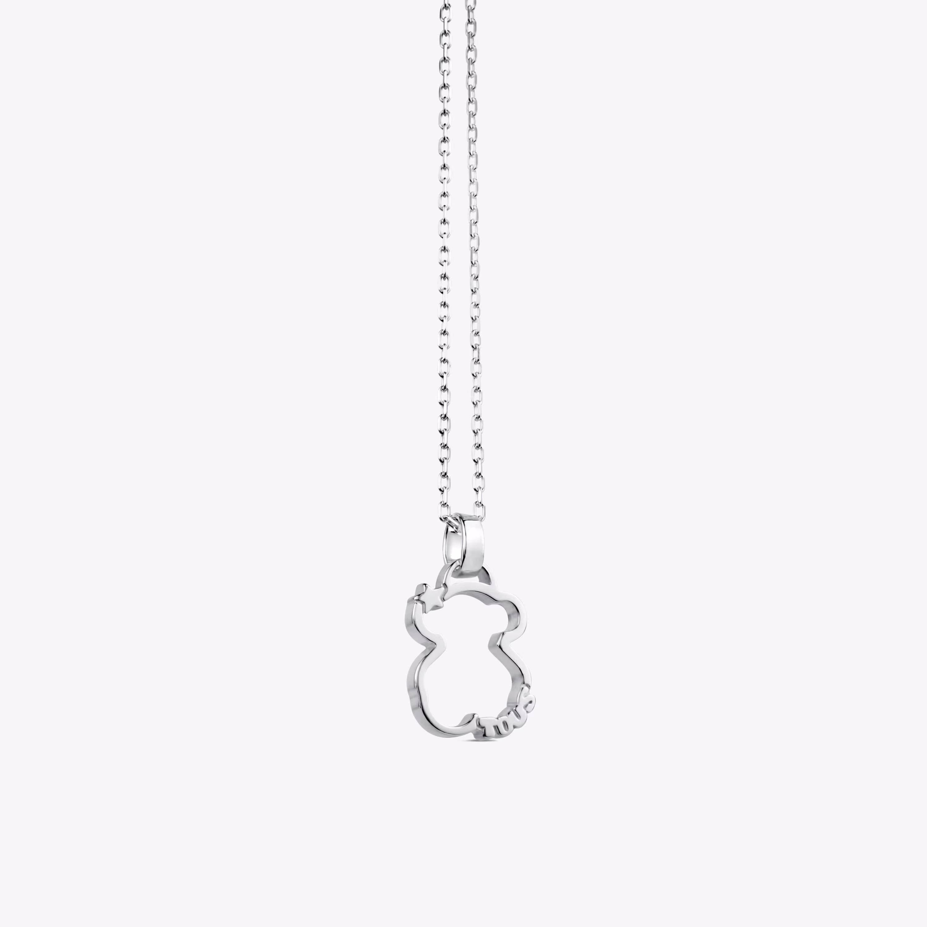 Collar de plata Silueta
