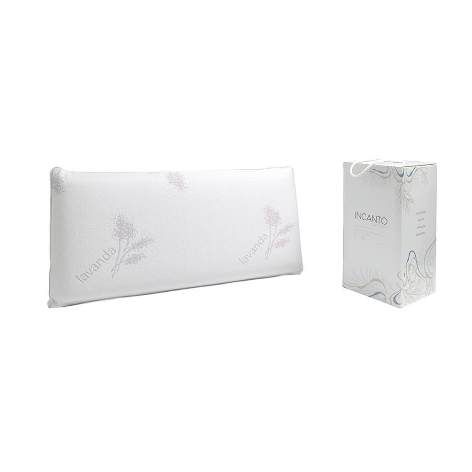 - Oreiller viscoélastique blanc