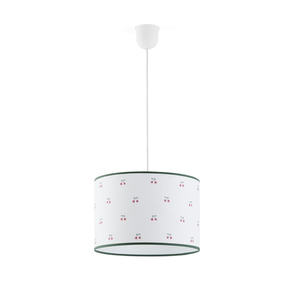 Suspension / Abat-jour imprimé Ø30 cm, Griotte
