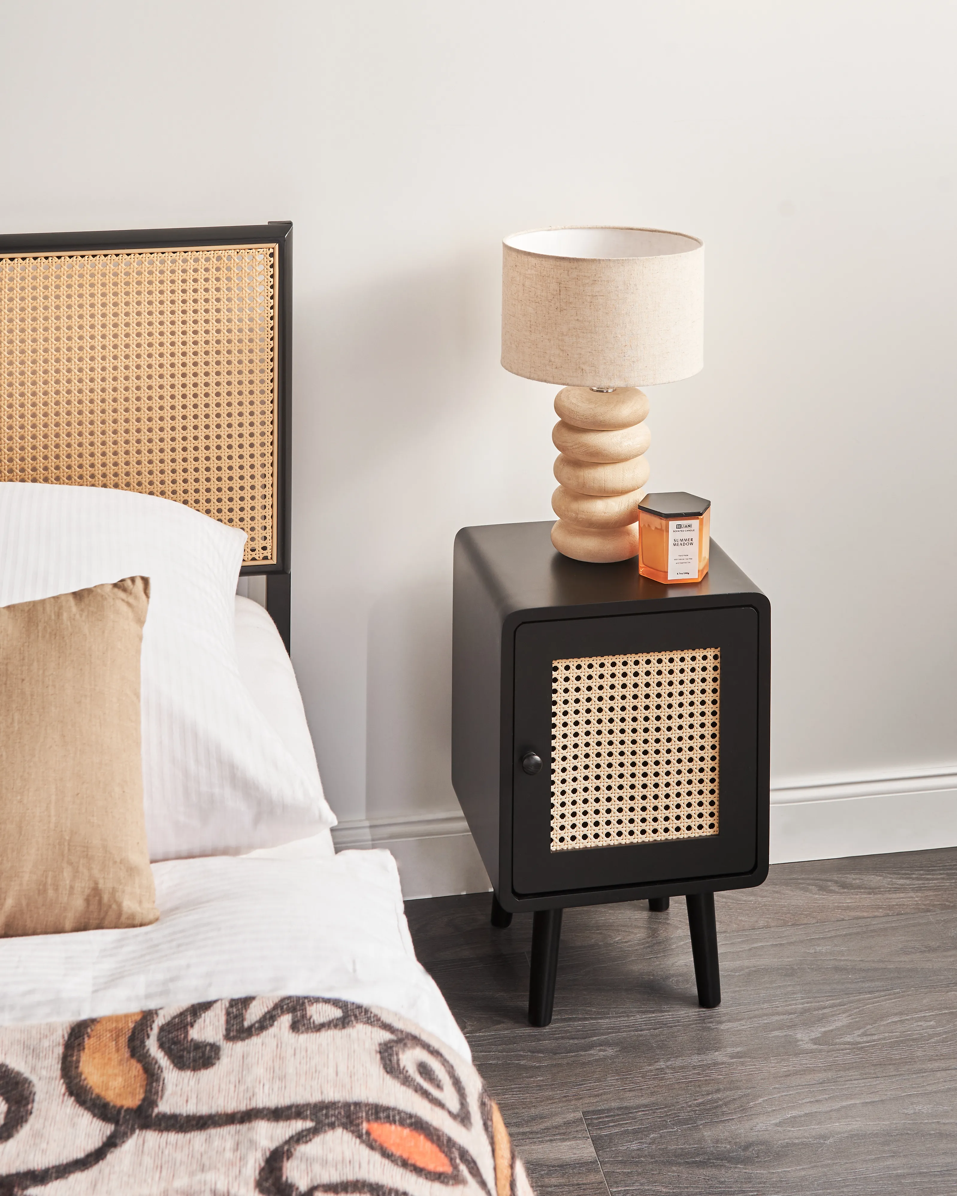 Bedside Table LEFROY Black