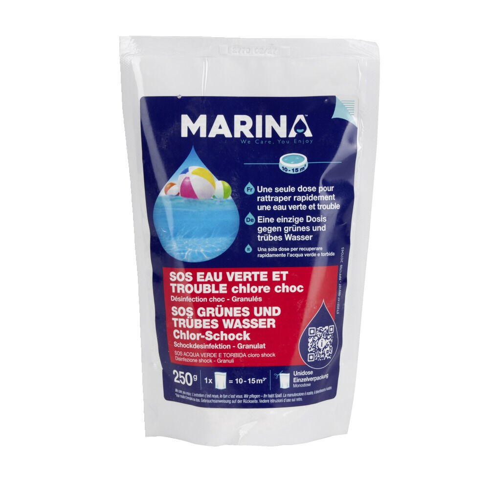 SOS eau verte et trouble unidose 250g Marina