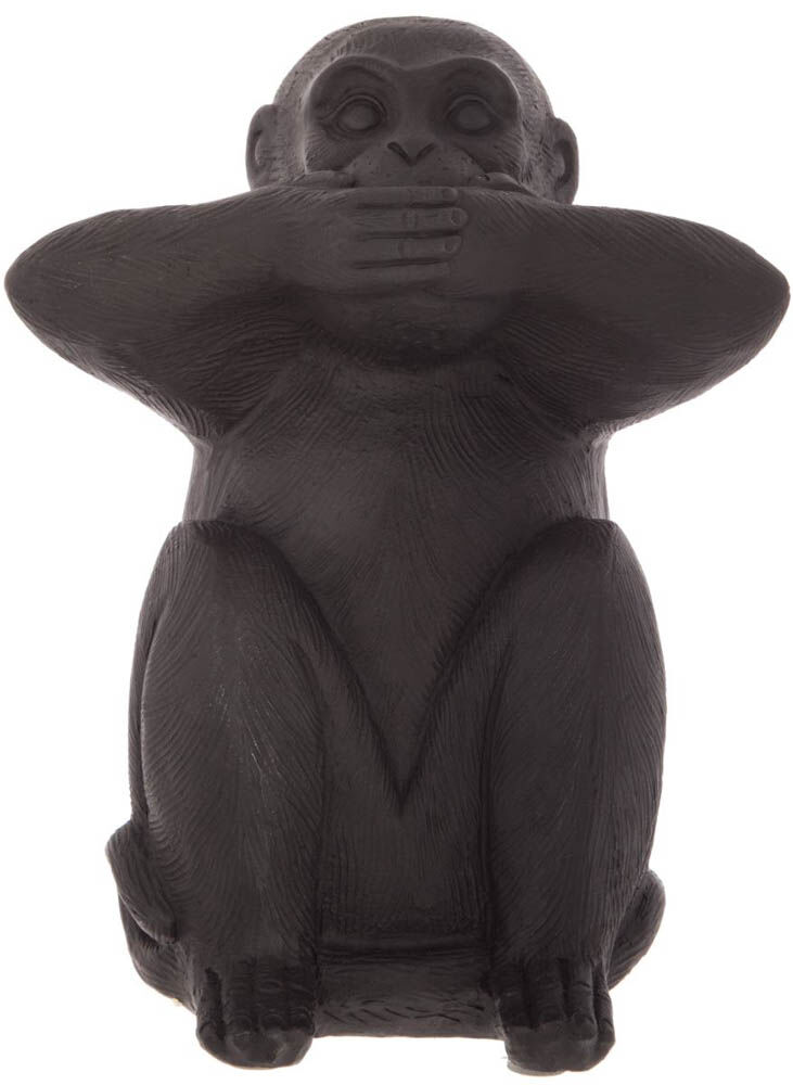 Estatueta macaco sábio mudo