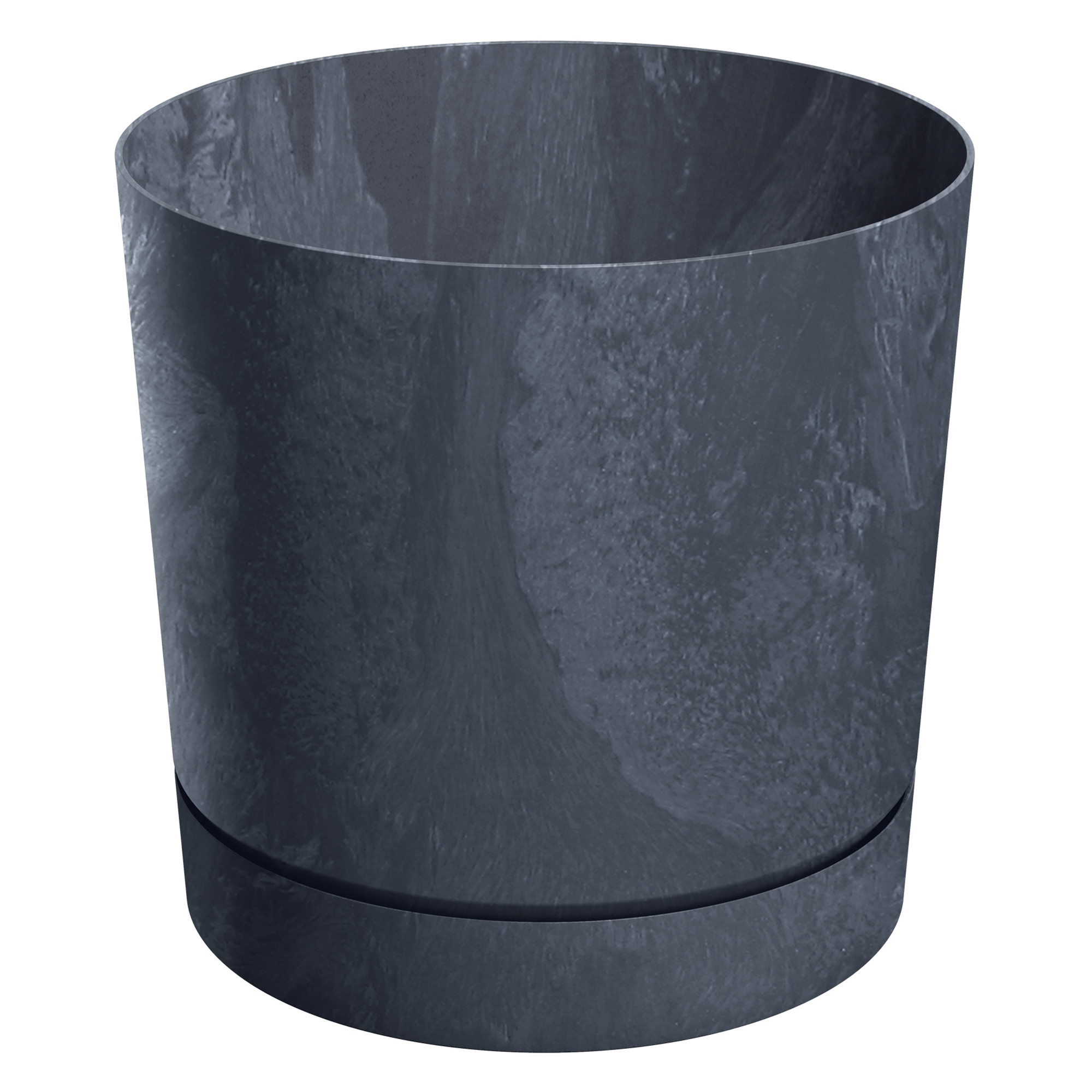 Donica ogrodowa Tubo P Beton Effect 39 cm antracytowa PROSPERPLAST