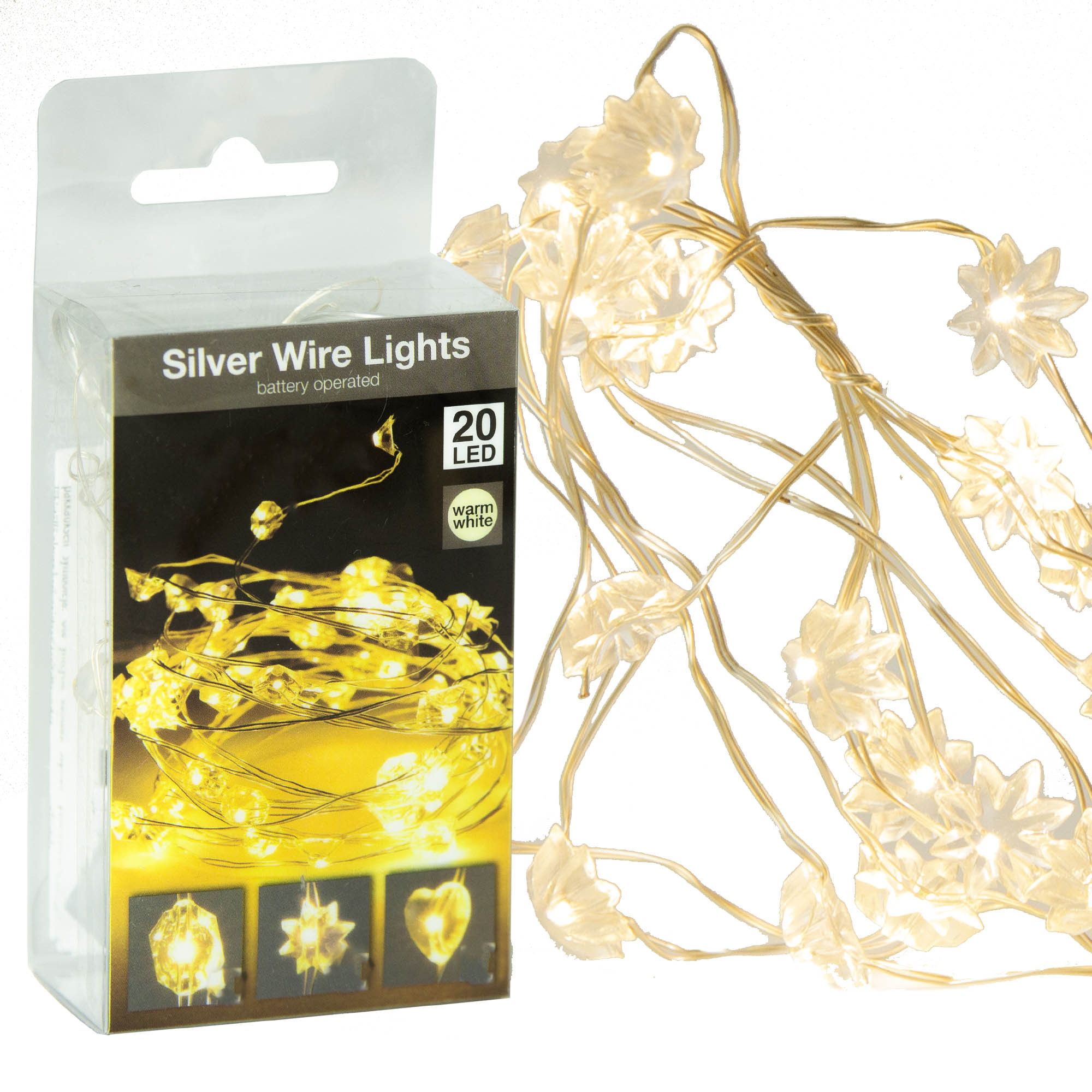 Lampki 20 Led Na Baterie Dekoracja Na Boże Narodzenie 95 Cm