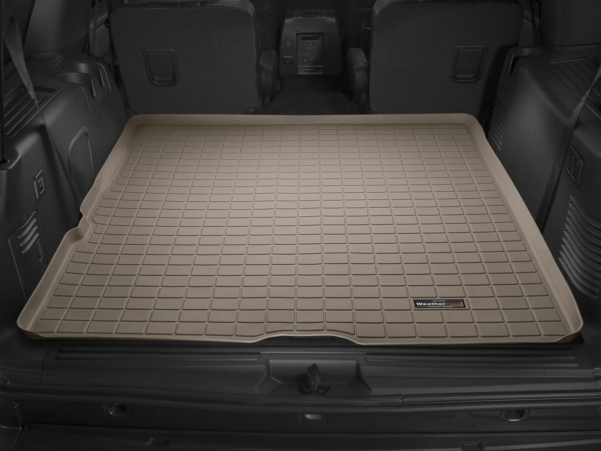 WeatherTech® Custom Trunk Cargo Liner, Behind 2nd Row Seating, Tan