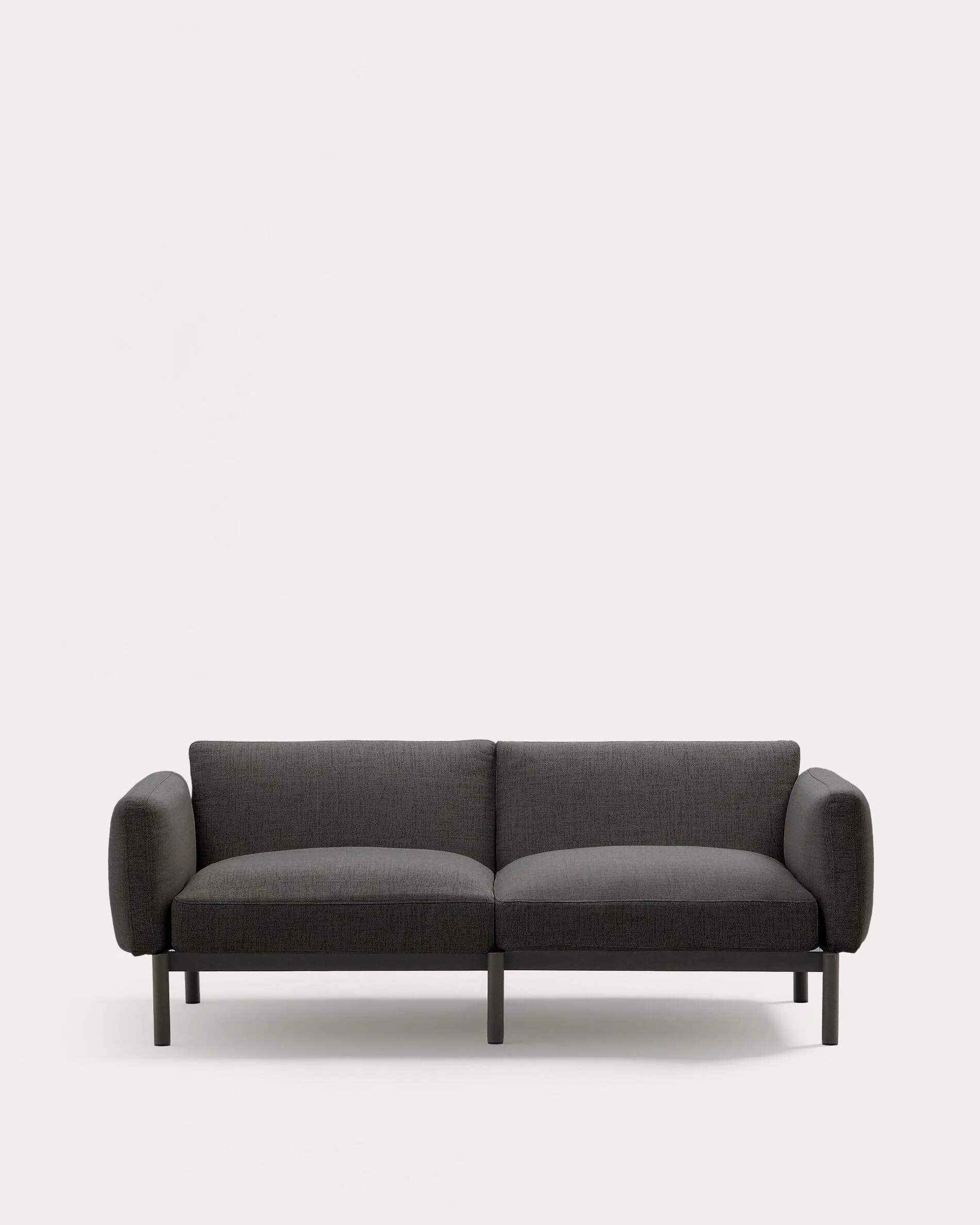 Sorells modular 2-seater outdoor sofa in aluminium with grey finish 201 cm