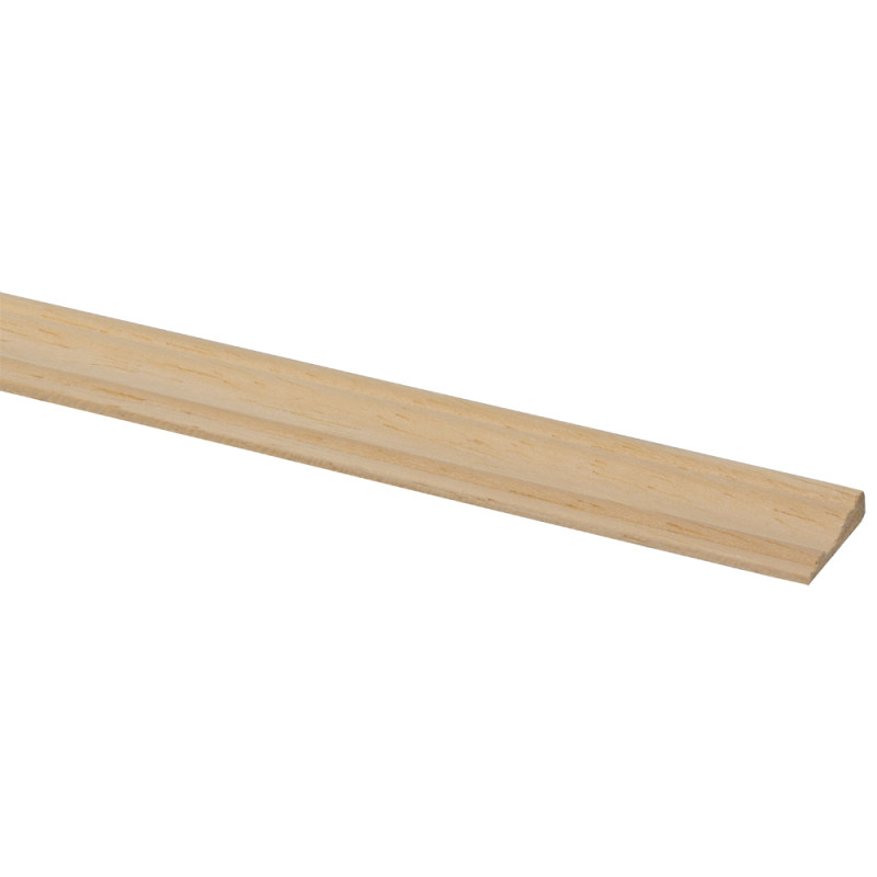 Moulure décorative en marupa 240 x 2,2 x 0,5 cm