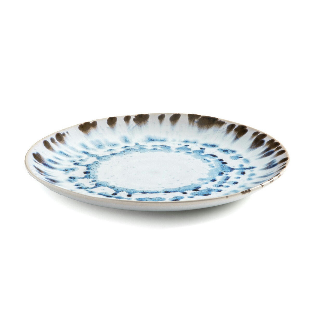 Lot de 4 assiettes plates en grès Amadora