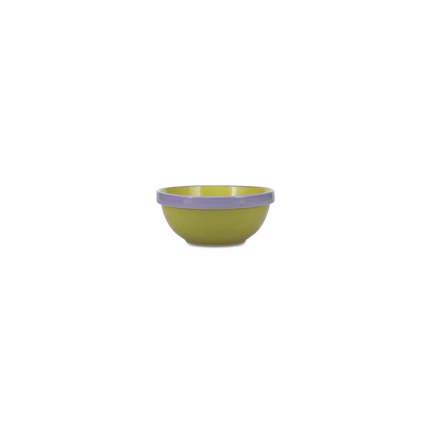Ona - Kom 15,5xH6,5cm groen/paars Duo - Set van 4