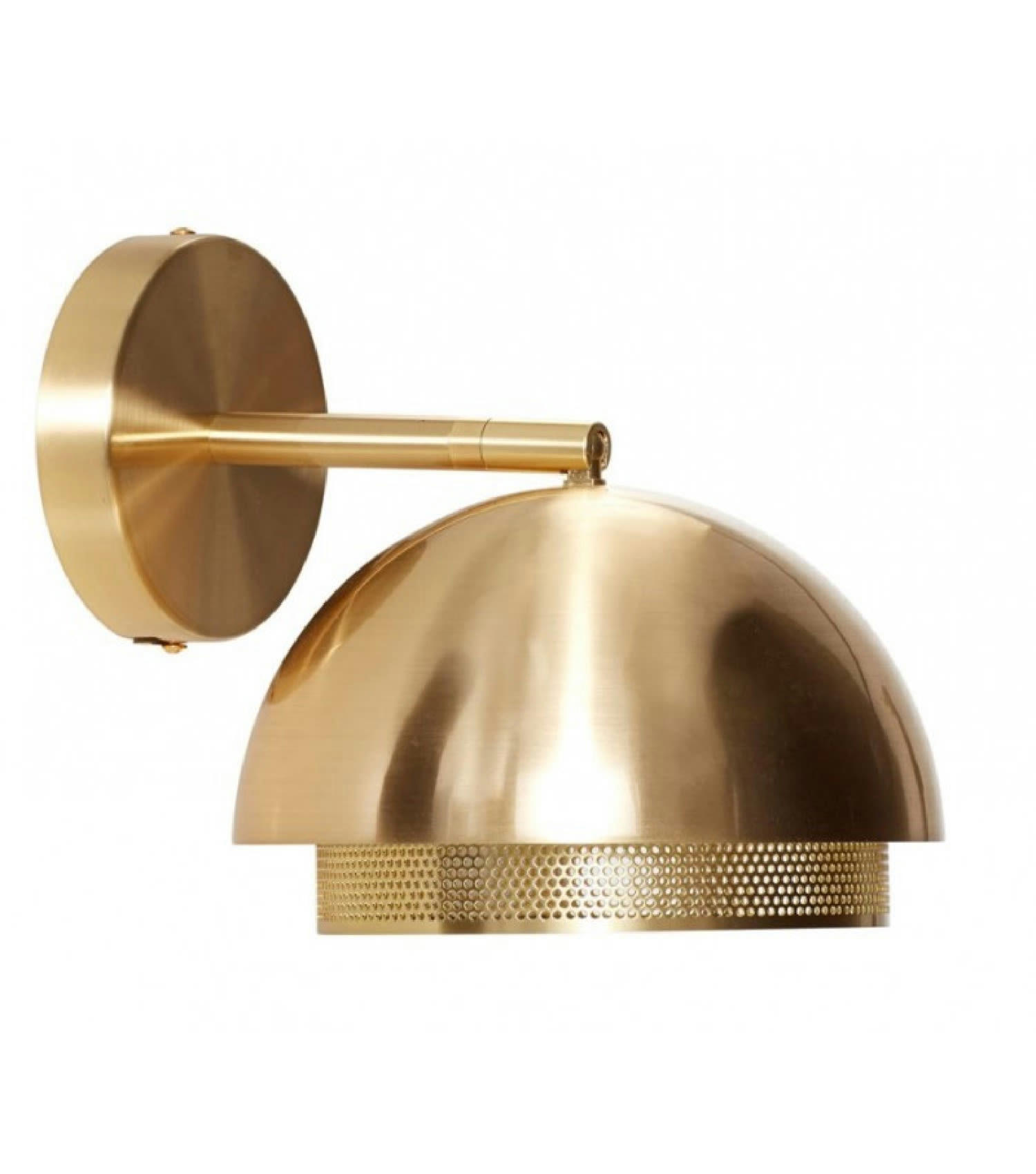 DESIGN - Applique murale en laiton doré ronde