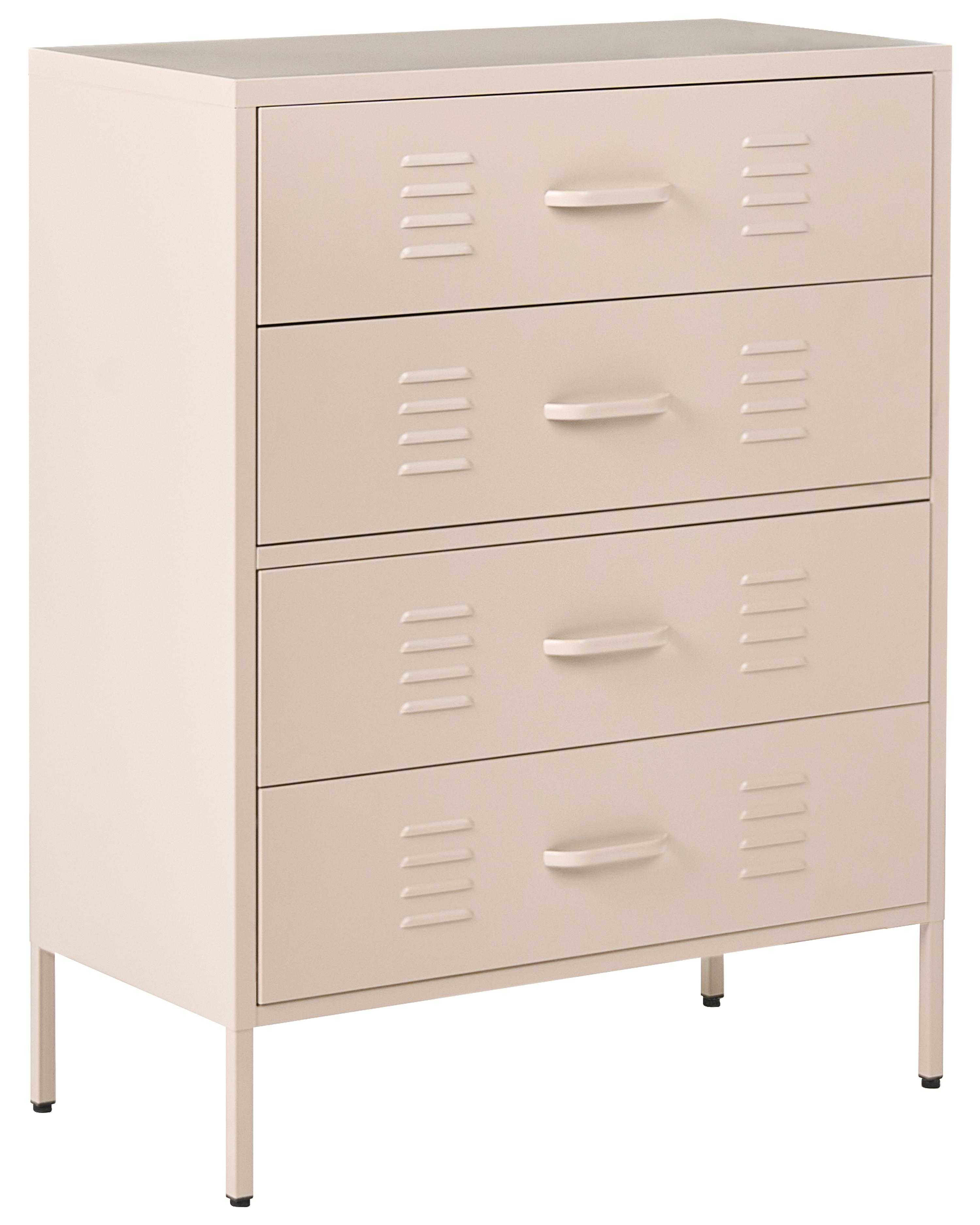 Chest of Drawers ENAGO Metal Beige