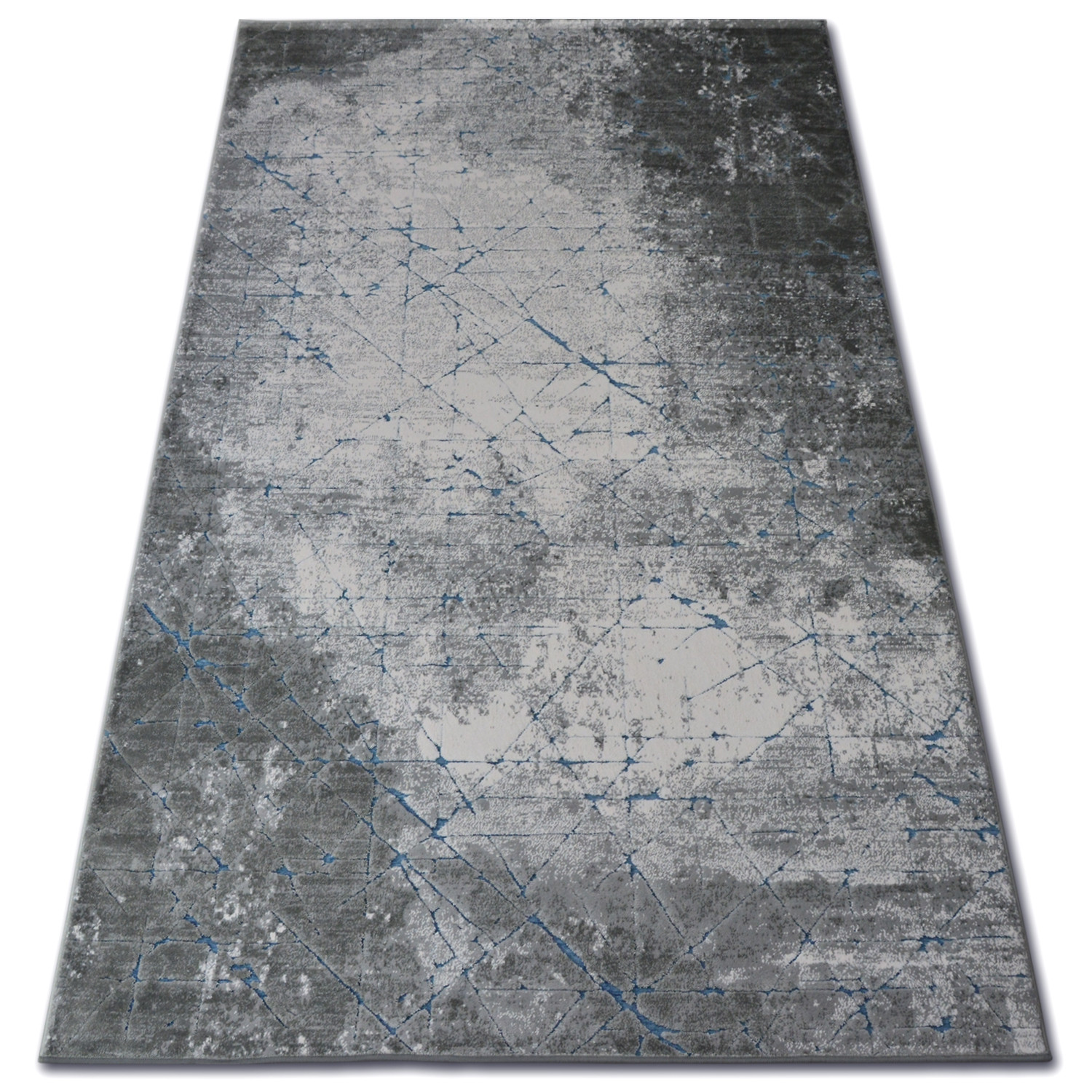 Dywan AKRYL YAZZ 6076 BETON niebieski / szary80x150 cm