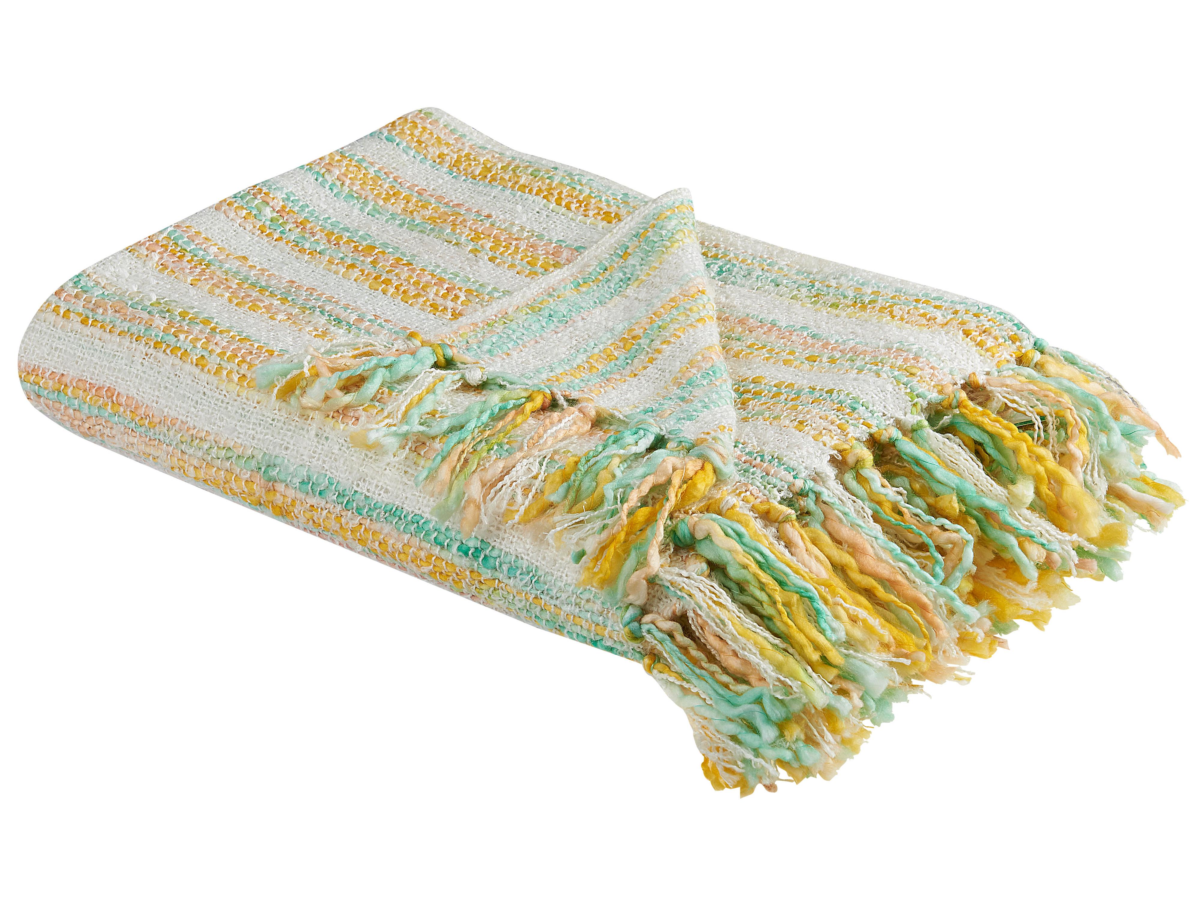 Blanket NUWAR Fabric 130 x 170 cm Yellow