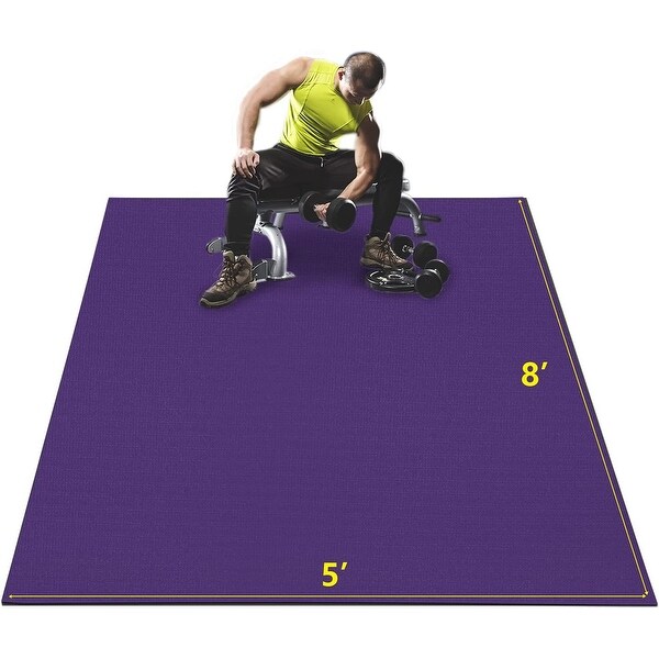 Zenova 8ft Large High Density Non-Slip Durable Exercise Yoga Home Gym mat