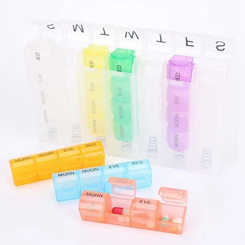 Weekly Pop Up Pill Box Storage Organizer