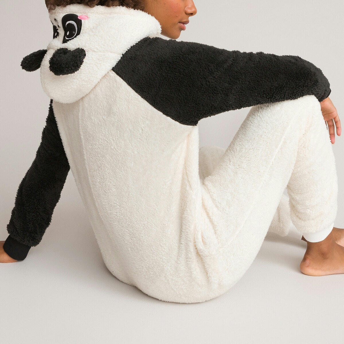 Surpyjama à capuche panda en polaire