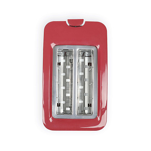 Grille-pain 2 fentes rouge 750W