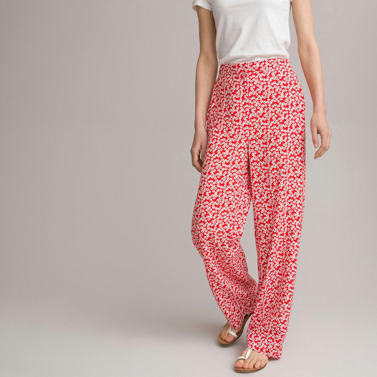 Pantalon large imprimé fabriqué en Europe