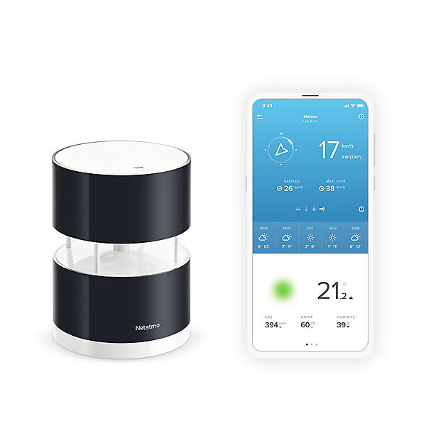 Anémomètre Intelligent pour Station Météo Intelligente Netatmo