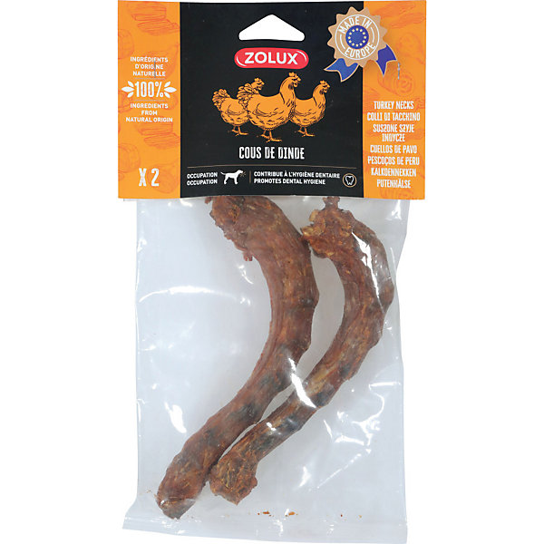 Cou de dinde 2 piecesfriandise pour chien