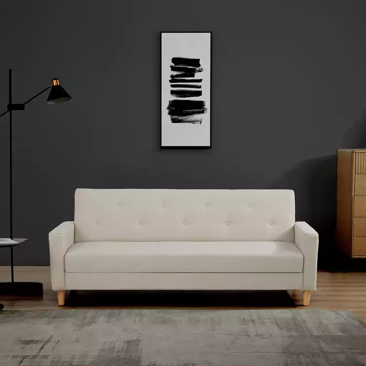 Habitat Brooks Fabric Clic Clac Sofa Bed - Natural