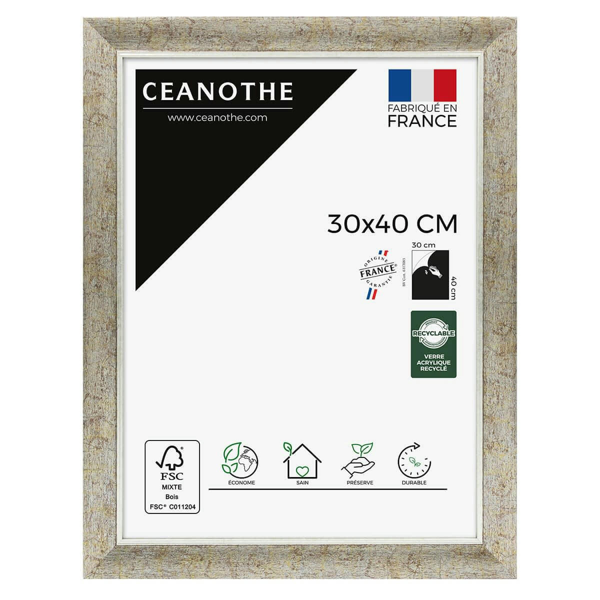 HADES - Cadre photo 30x40 cm résine recyclée