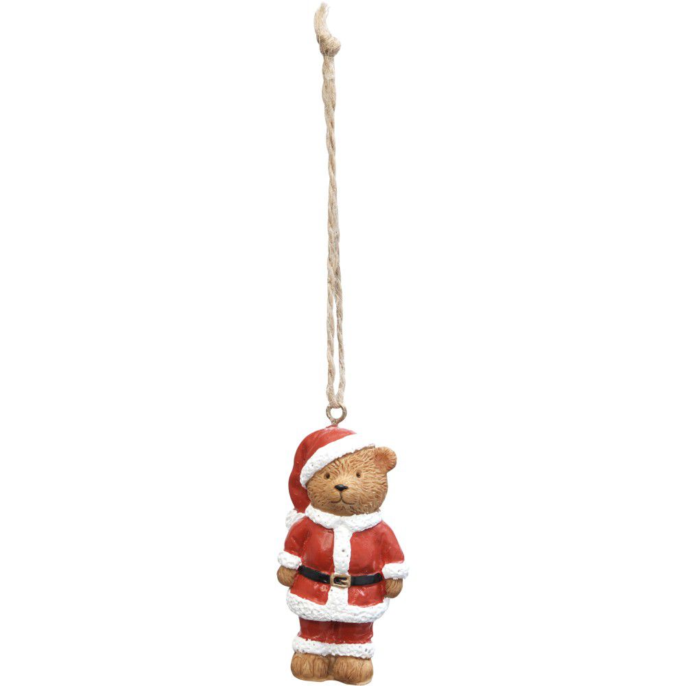 Suspension de No&euml;l forme Ours brun vintage
