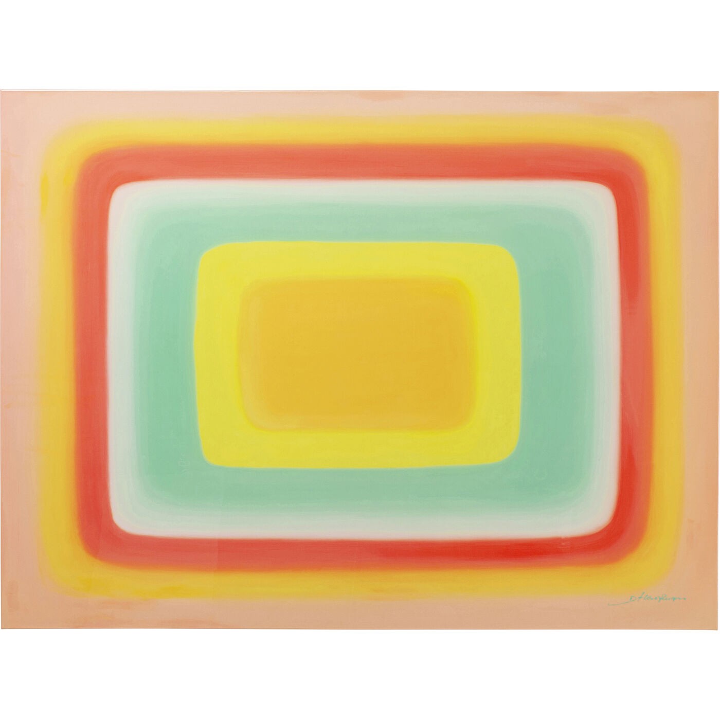 Kare Design Schilderij Tendency 160x120cm geel