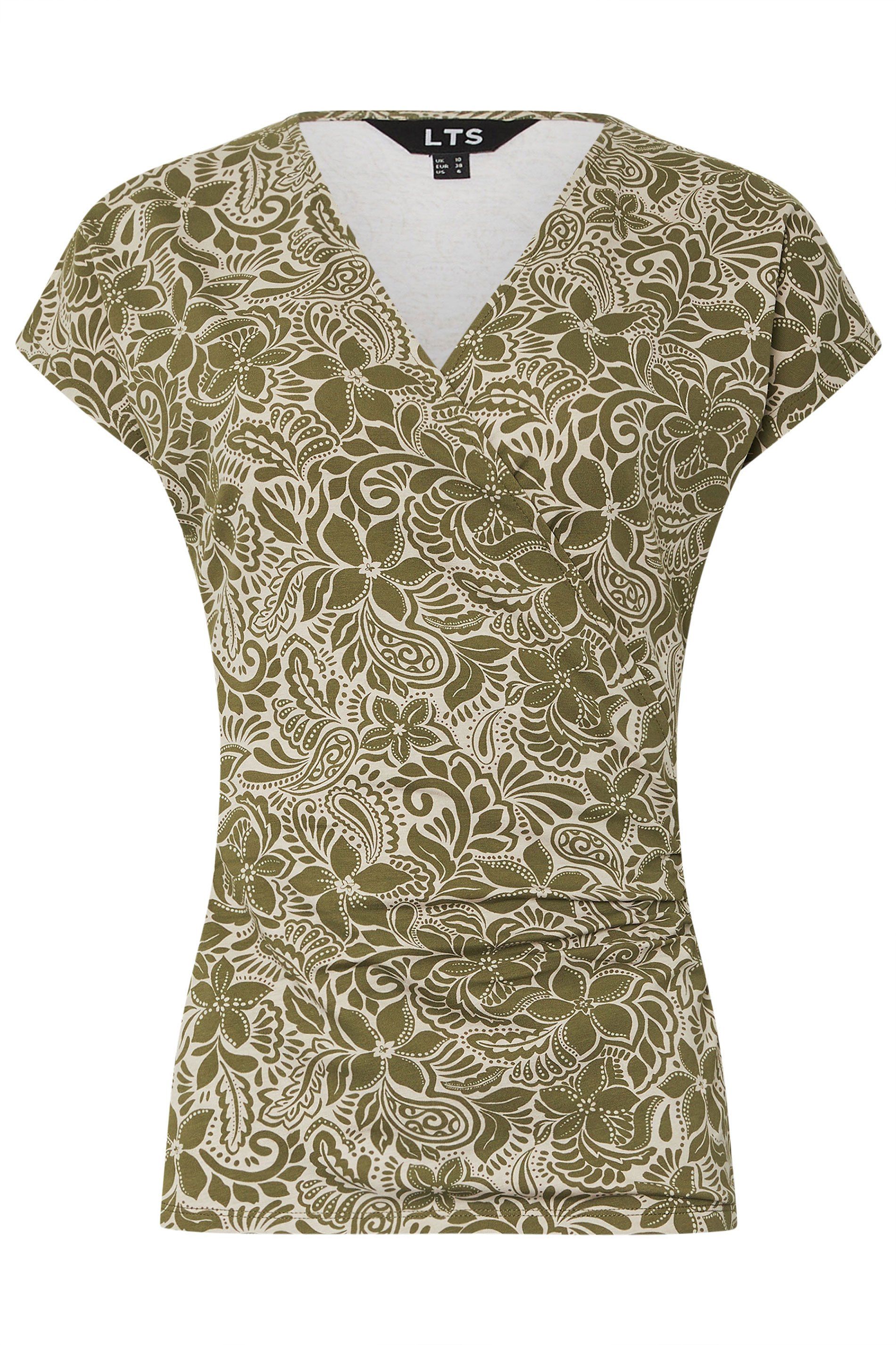Long Tall Sally Tall Floral Wrap Top