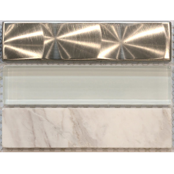 LISTEL CHARLESTON ICE HORIZONTAL 1 PIÈCE 7,5 X 30 CMCASA LINEA