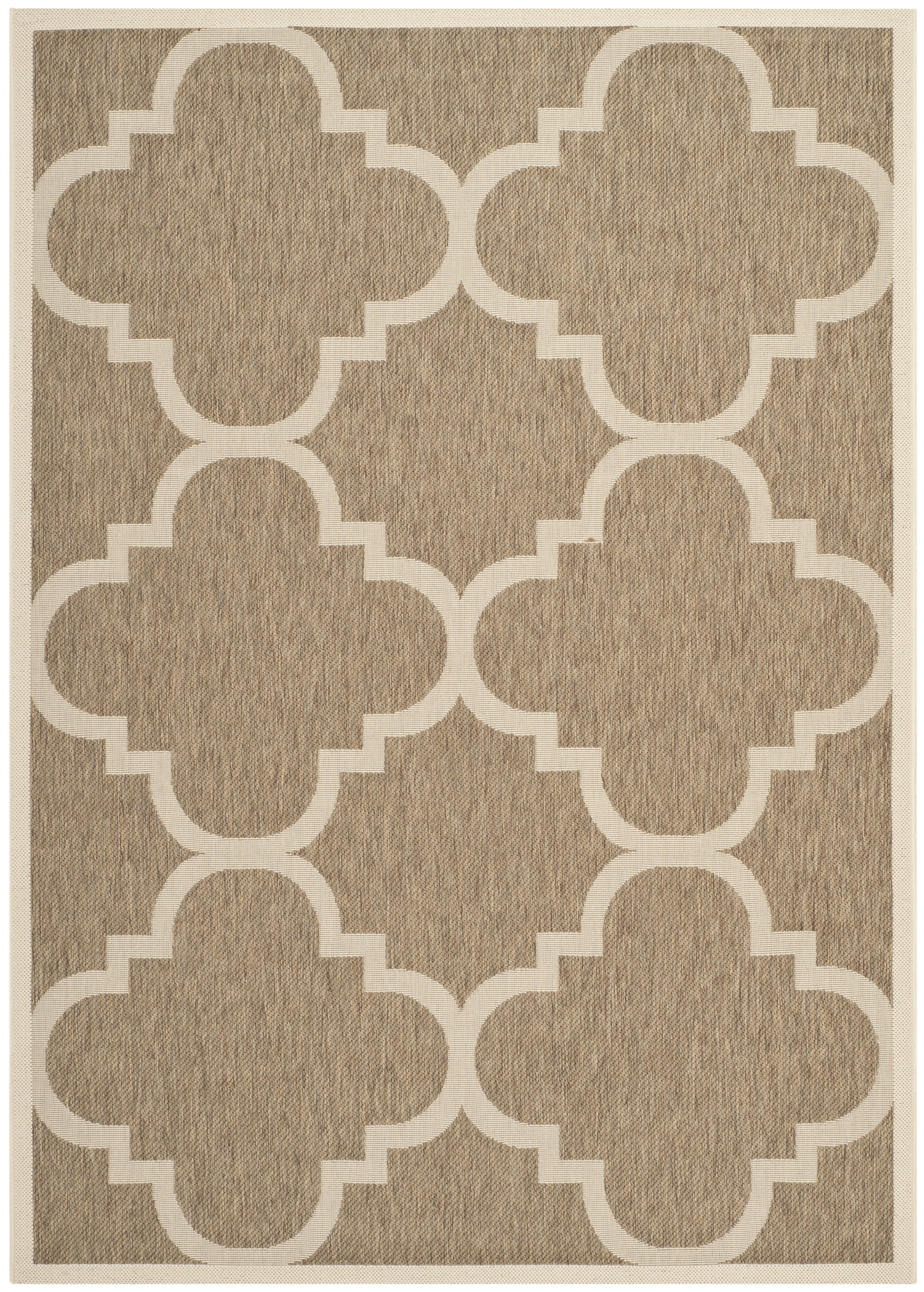 COURTYARD - Tapis interieur & exterieur en marron, 160 x 231 cm