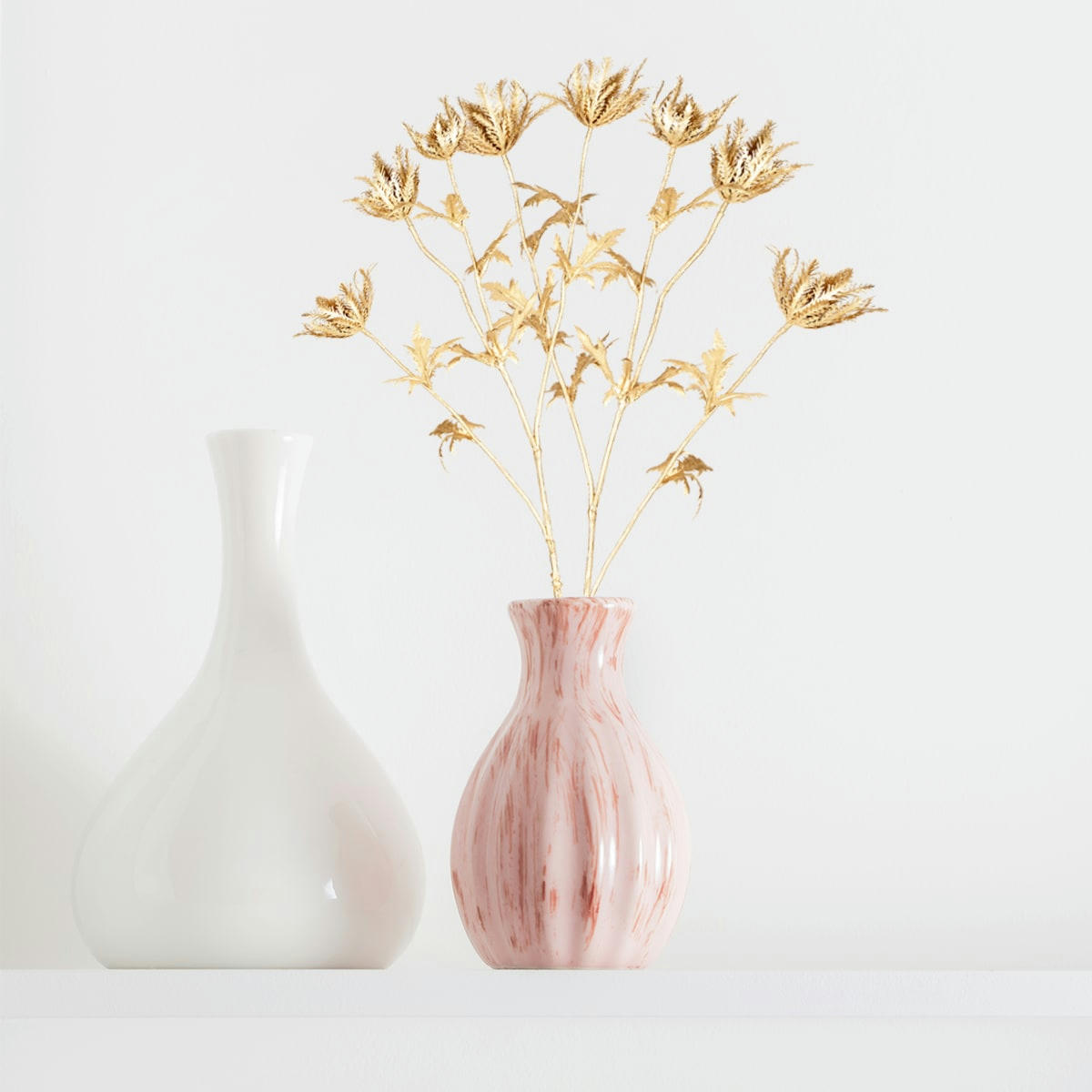 NOËL - Branche de chardon doré H56