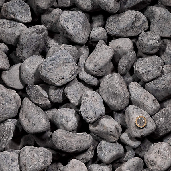 Galet Noir / Gris Ebano 40-60 mm - Lot de 2 big bag de 500 kg (10 m²) - RO'MA NATURE