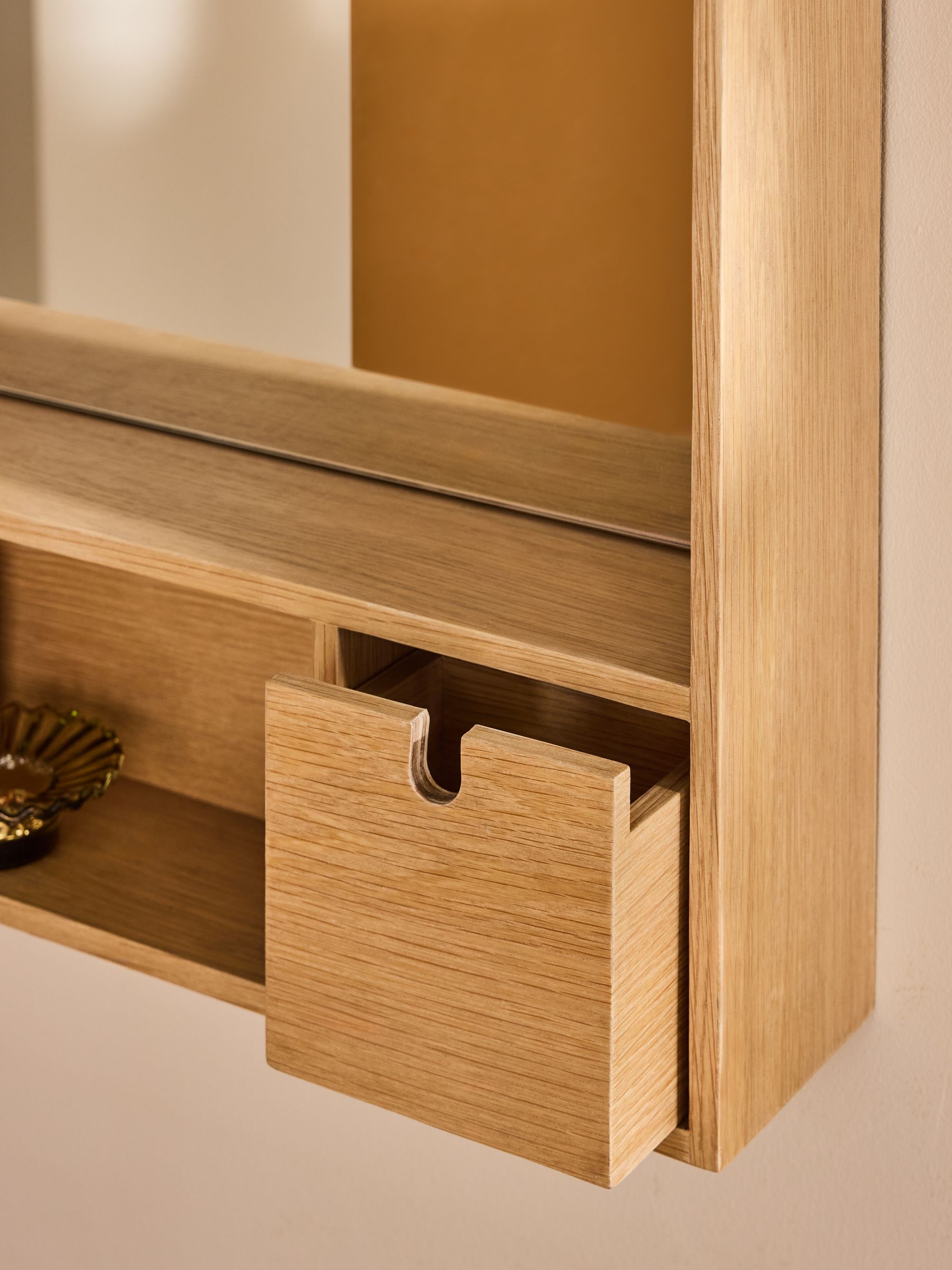 Penn Mirror in Oak