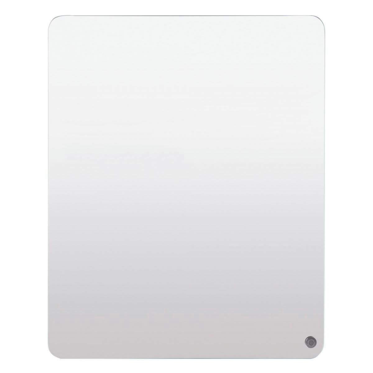 ATOLE - Miroir de salle de bain avec placard en bois bleu foncé