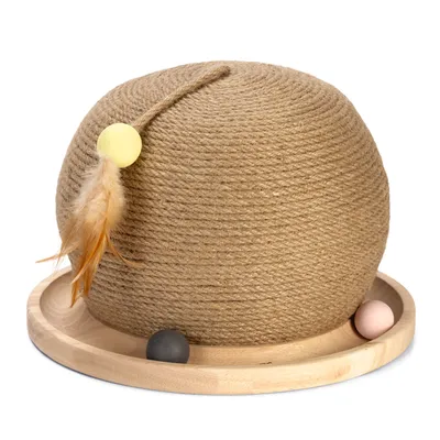 Designed by Lotte Wooden Scratching Ball with Ball Track