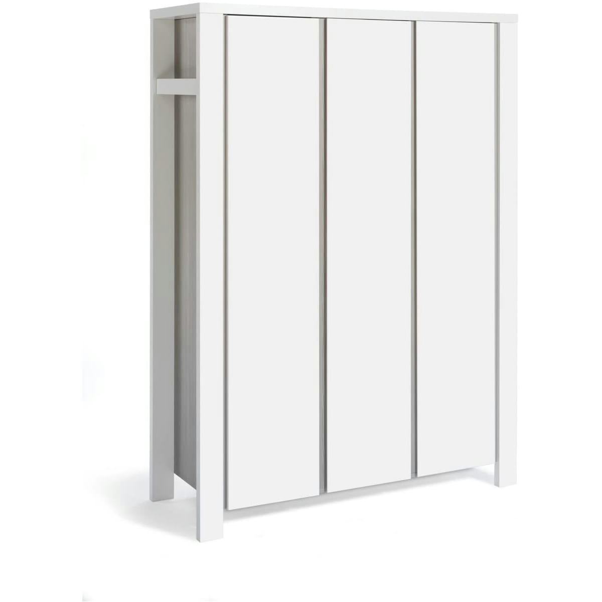 MILANO PINE - Armoire enfant 3 portes blanc