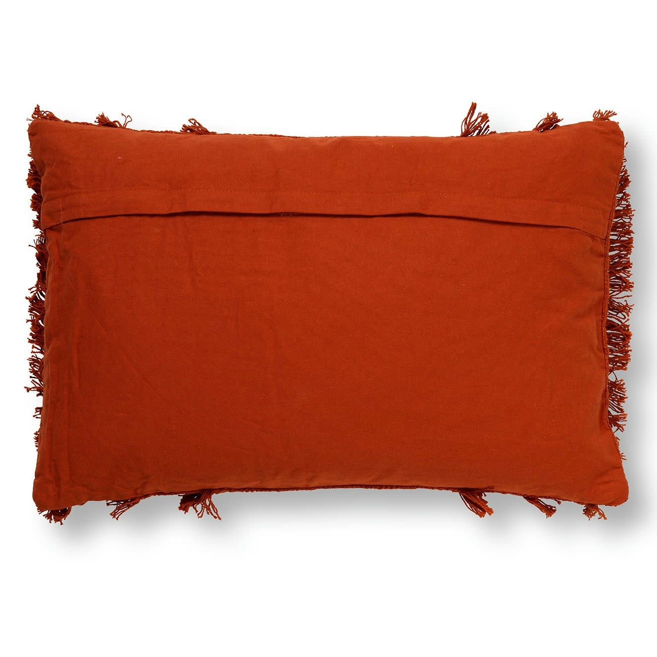 FARA - Coussin - orange en coton 40x60 cm uni