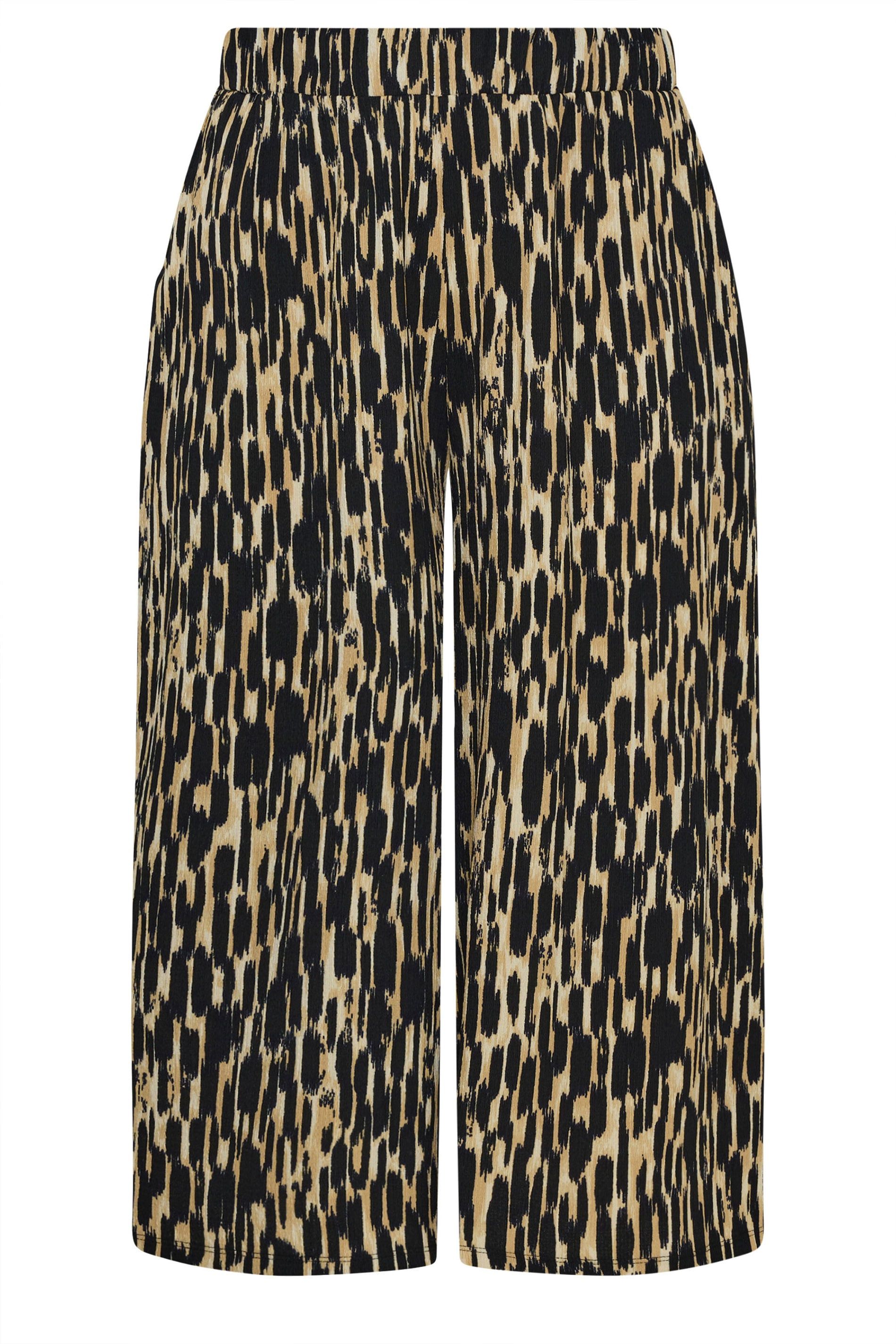 Yours Abstract Cropped Trousers