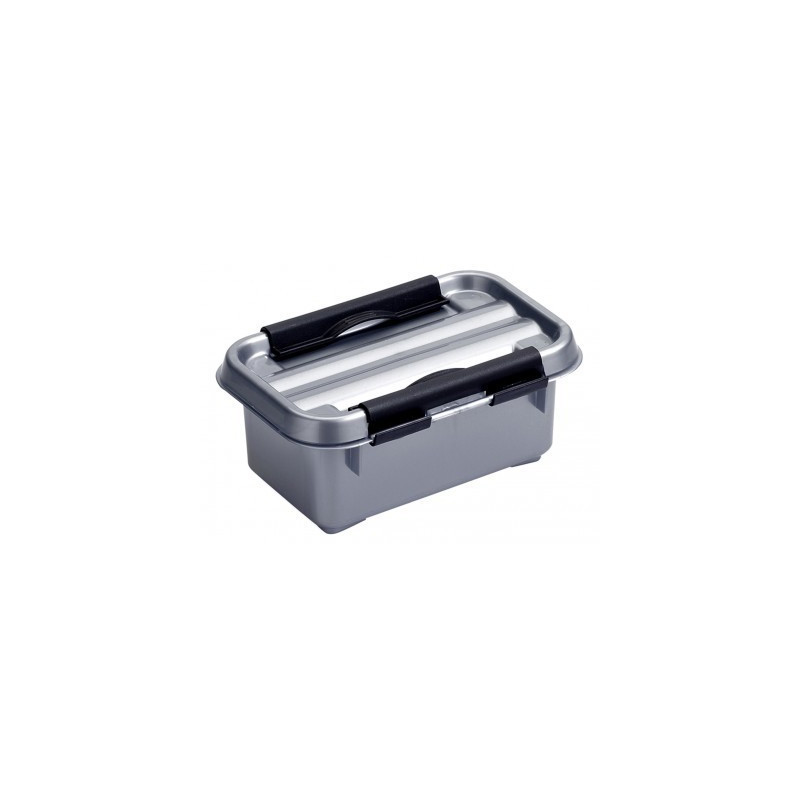 Box de rangement Q-line avec couvercle à clips gris 0,5 L SUNWARE