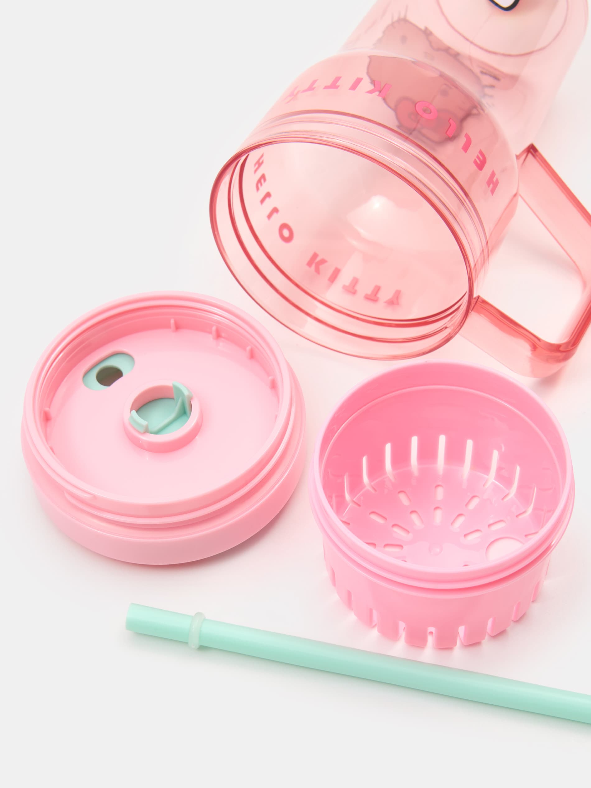 Kubek z uchwtem i słomką Hello Kitty
