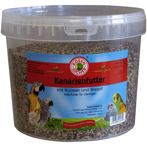 Vogelfutter, 2,7kg, Saaten, für Kanarienvögel